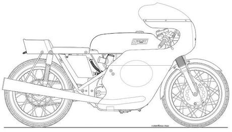 Motorcycle Art - Mick's Motorcycle drawings