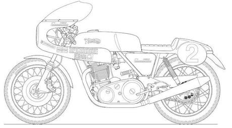 Motorcycle Art - Mick's Motorcycle drawings