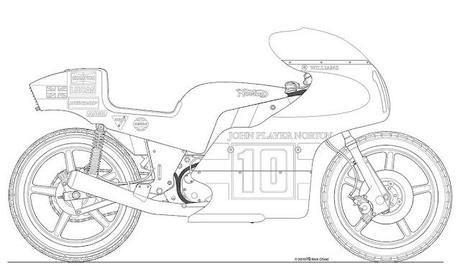 Motorcycle Art - Mick's Motorcycle drawings