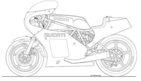 Motorcycle Art - Mick's Motorcycle drawings