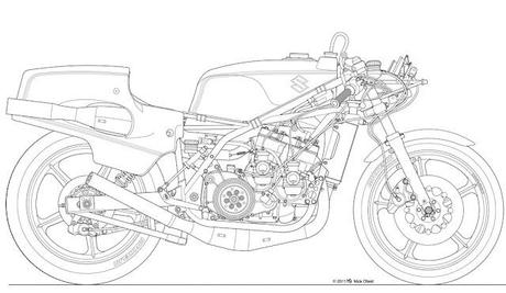 Motorcycle Art - Mick's Motorcycle drawings