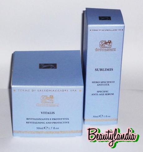THERMAE IL TEMPIO DELLA SALUTE -Recensione VITALIS Crema viso rivitalizzante e protettiva e SUBLIMIS Siero Specifico antietà