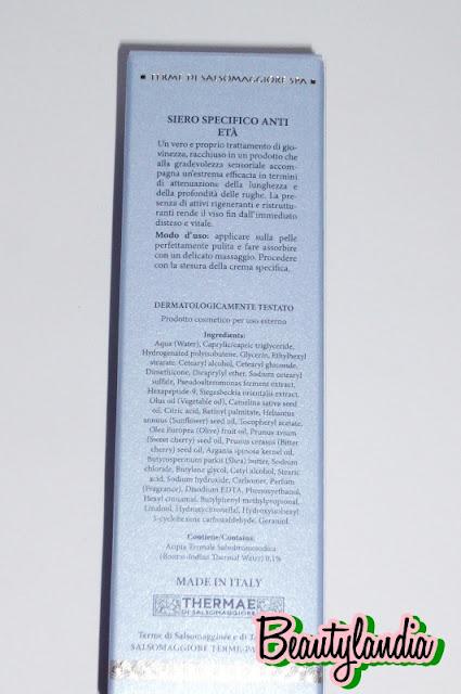 THERMAE IL TEMPIO DELLA SALUTE -Recensione VITALIS Crema viso rivitalizzante e protettiva e SUBLIMIS Siero Specifico antietà