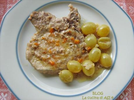 BRACIOLE DI MAIALE ALL’UVA