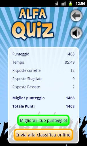 App Alfa Quiz , un gioco a quiz sull’alfabeto