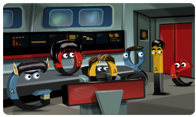 Google festeggia Star Trek con un fantastico doodle animato