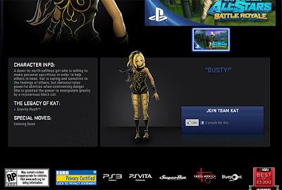 PlayStation All Stars Battle Royale : rivelata erroneamente Kat di Gravity Rush