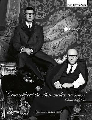 Domenico Dolce e Stefano Gabbana su GQ UK