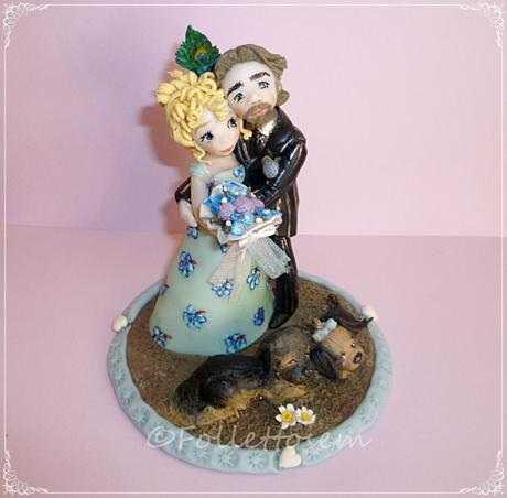 un cake topper tutto in hippy style questa  volta!Si...