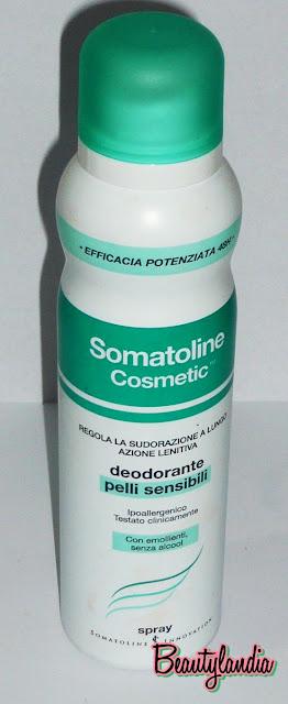 SOMATOLINE COSMETIC - Recensione Deodorante per pelli sensibili nella versione Spray, Vapo e Roll On-