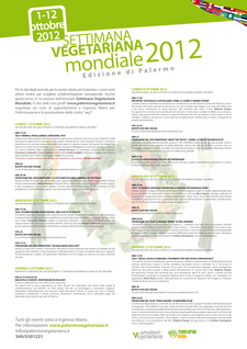 Settimana Vegetariana Mondiale 2012: l’edizione di Palermo!