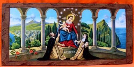 Beata Vergine del Santo Rosario di Pompei siamo prostrati ai tuoi piedi
