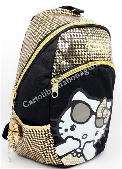 Lo zaino teen nero ed oro by Usa di Hello Kitty