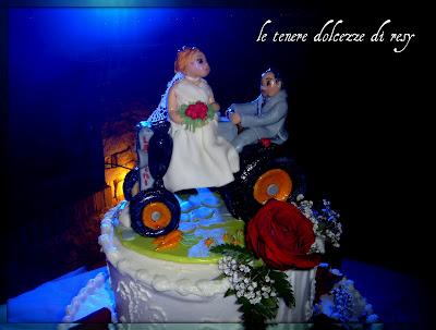 Tractor wedding cake topper per Ilaria e Pierluigi
