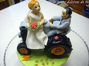 Tractor wedding cake topper Ilaria Pierluigi