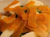 Insalata spinaci, pere bottarga