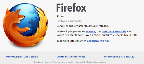 Firefox 15.0.1: bug risolti
