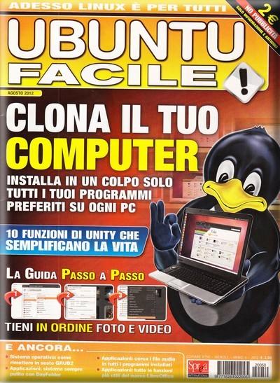 Rivista Ubuntu Facile agosto 2012 - Copertina