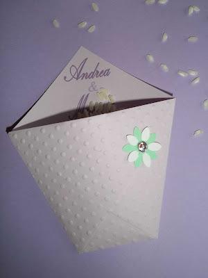 Porta riso, porta confetti per matrimoni..colore lilla e verde