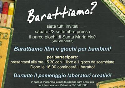 Barattiamo? vi aspettiamo il 22 settembre!