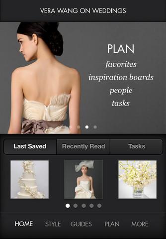 App di Vera Wang per organizzare il matrimonio