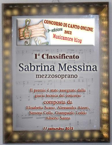 Sabrina Messina – primo premio