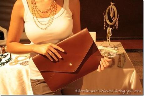 oasap envelope clutch coffee