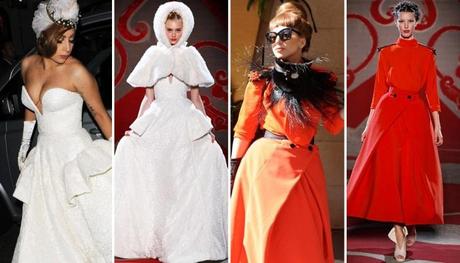 Lady Gaga in abiti di Ulyana Sergeenko