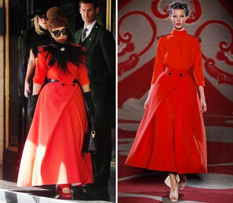 Lady Gaga in abiti di Ulyana Sergeenko