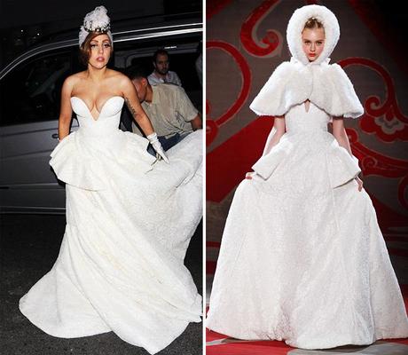 Lady Gaga in abiti di Ulyana Sergeenko