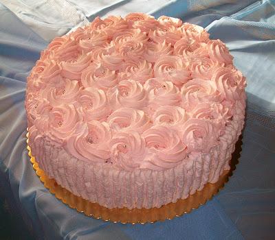 Torta Di Rose Rosa per Festeggiare 60 Anni