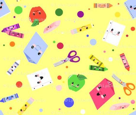 SU SPOONFLOWER.COM, PATTERNS PER FESTEGGIARE L'INIZIO DELLE SCUOLE