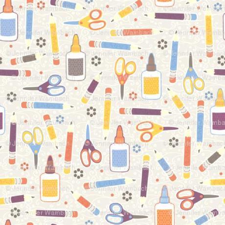 SU SPOONFLOWER.COM, PATTERNS PER FESTEGGIARE L'INIZIO DELLE SCUOLE