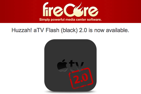 FireCore aggiornamento Apple TV ATV Flash black alla versione 2.0