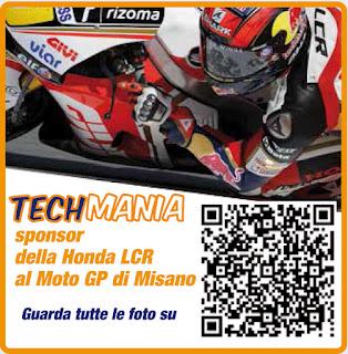 Techmania corre veloce: sponsor della LCR HONDA al Motogp di Misano