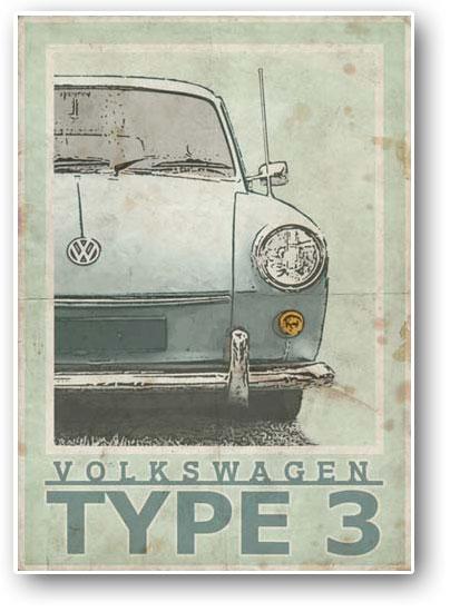 Volkswagen & Porsche Vintage Posters