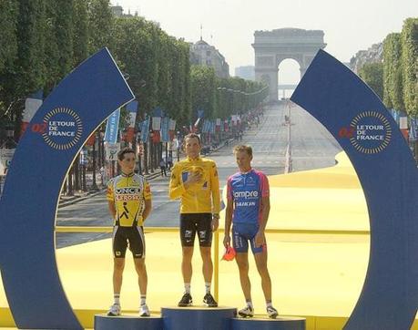 I podi dei 7 Tour de France di LANCE ARMSTRONG