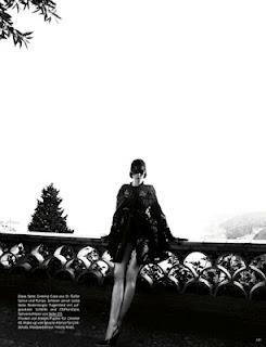 Kati Nescher in Dolce & Gabbana Alta Moda su Vogue Germany