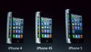 iPhone 5, iPhone 4S e iPhone 4