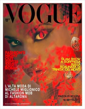 Michele Miglionico al Vogue Fashion’s Night Out. Roma, Piazza di Spagna