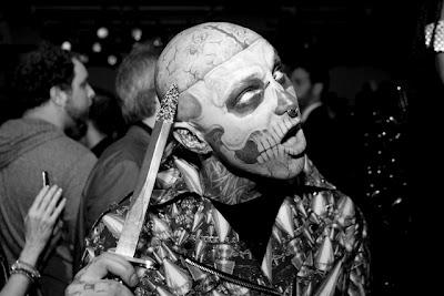 Rick Genest at The Blonds catwalk by Chris Swainston