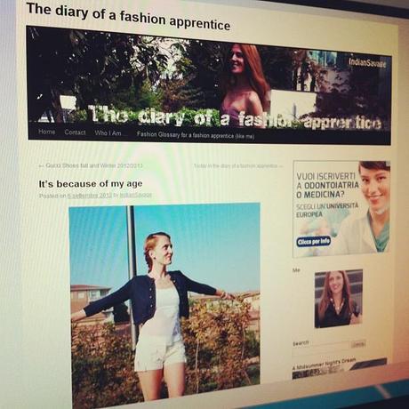Today, in the diary of a fashion apprentice by IndianSavage