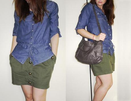 OOTD #1 {Denim&Military;}