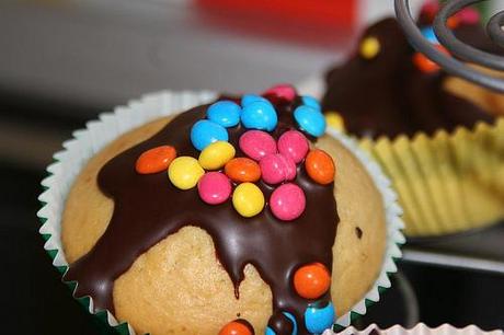 Merena Scuola fatta in casa: Muffin Semplici con Smarties