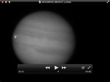 10 settembre 2012: nuovo impatto su Giove