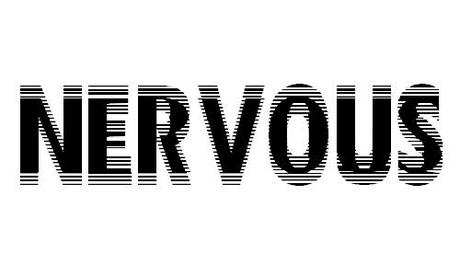 nervous free font blur