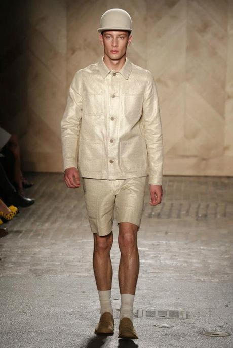 MODEL MATTEW BARNETT per PERRY ELLIS BY DUCKIE BROWN - NEW YORK FASHION WEEK SS 2013 - INDEPENDENT MEN