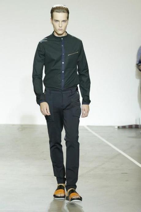 MODEL LENNART - DESIGNER TIM COPPENS - NEW YORK FASHION WEEK SS 2013