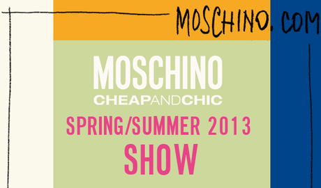 Moschino SS13 LIVE STREAMING