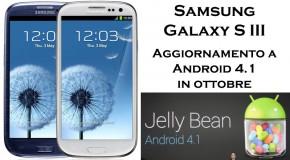 Samsung Galaxy S III - Aggiornamento ad Android 4.1 - Logo